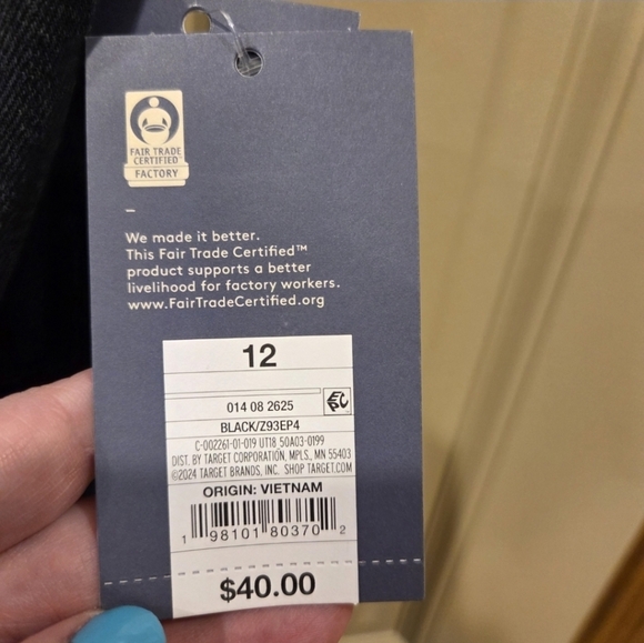 Denim Halter Midi Dress - Dark Wash - Women's Size 12 - New Streetwear Western - Picture 16 of 16